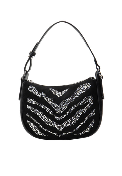 faina women's shoulder bag with rhinestones