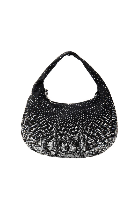 faina women's shoulder bag with rhinestones