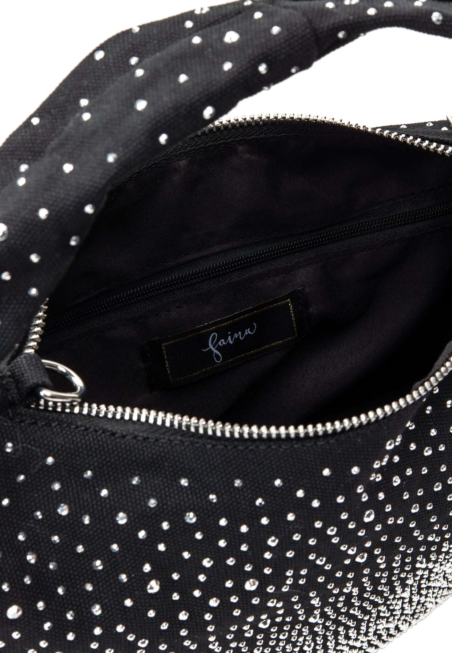 faina women's shoulder bag with rhinestones