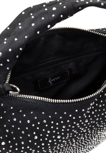 faina women's shoulder bag with rhinestones