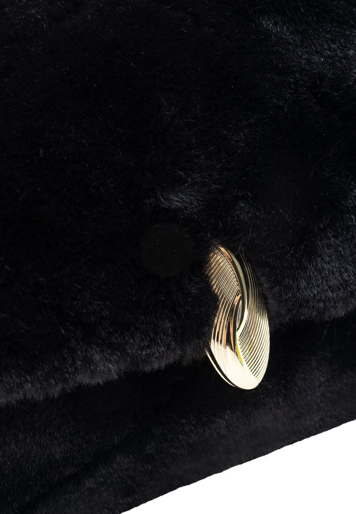 faina women's faux fur shoulder bag