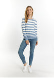 Denim Blue Wool White