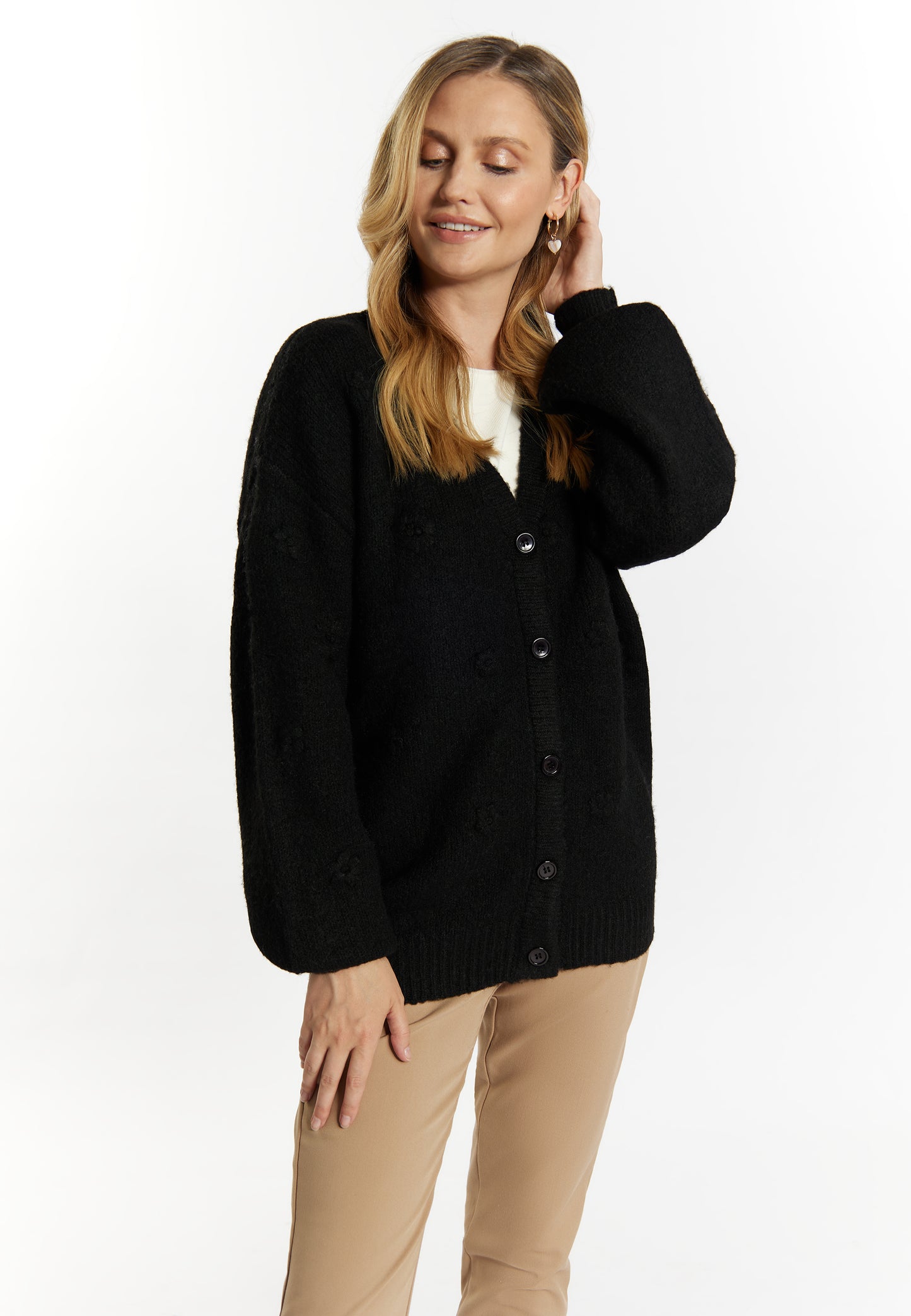 usha women's knit cardigan