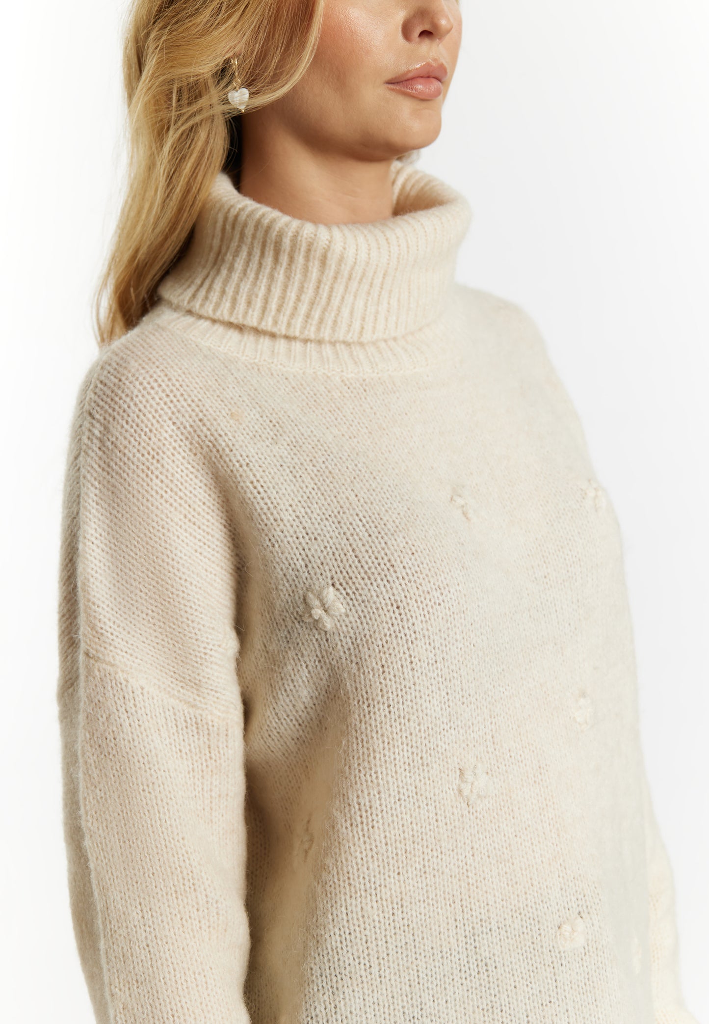 usha women's turtleneck sweater