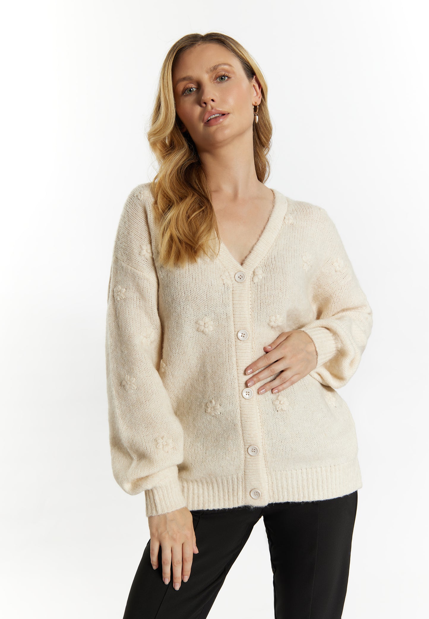 usha women's knit cardigan