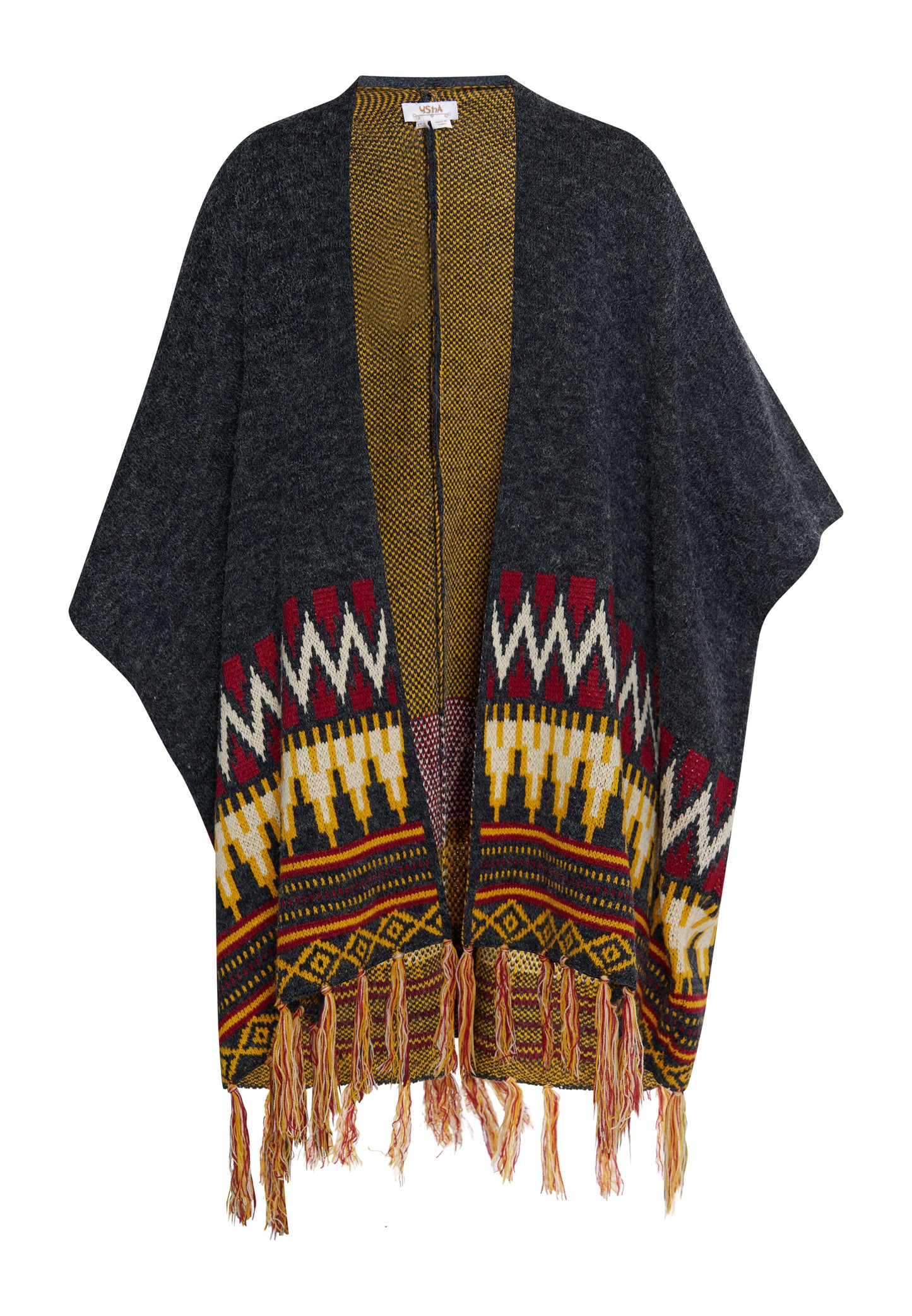 usha FESTIVAL women's knit poncho