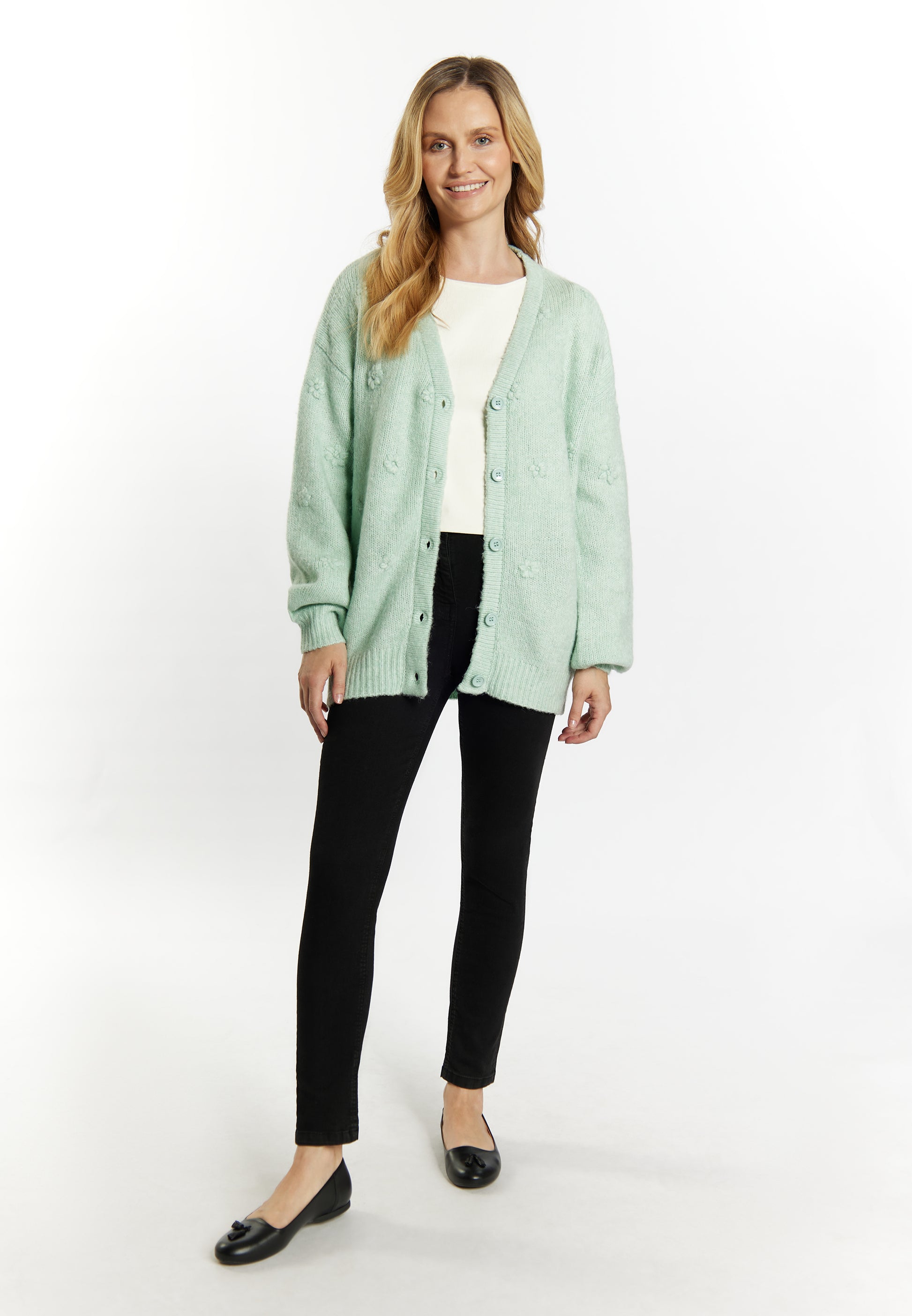 usha women's knit cardigan