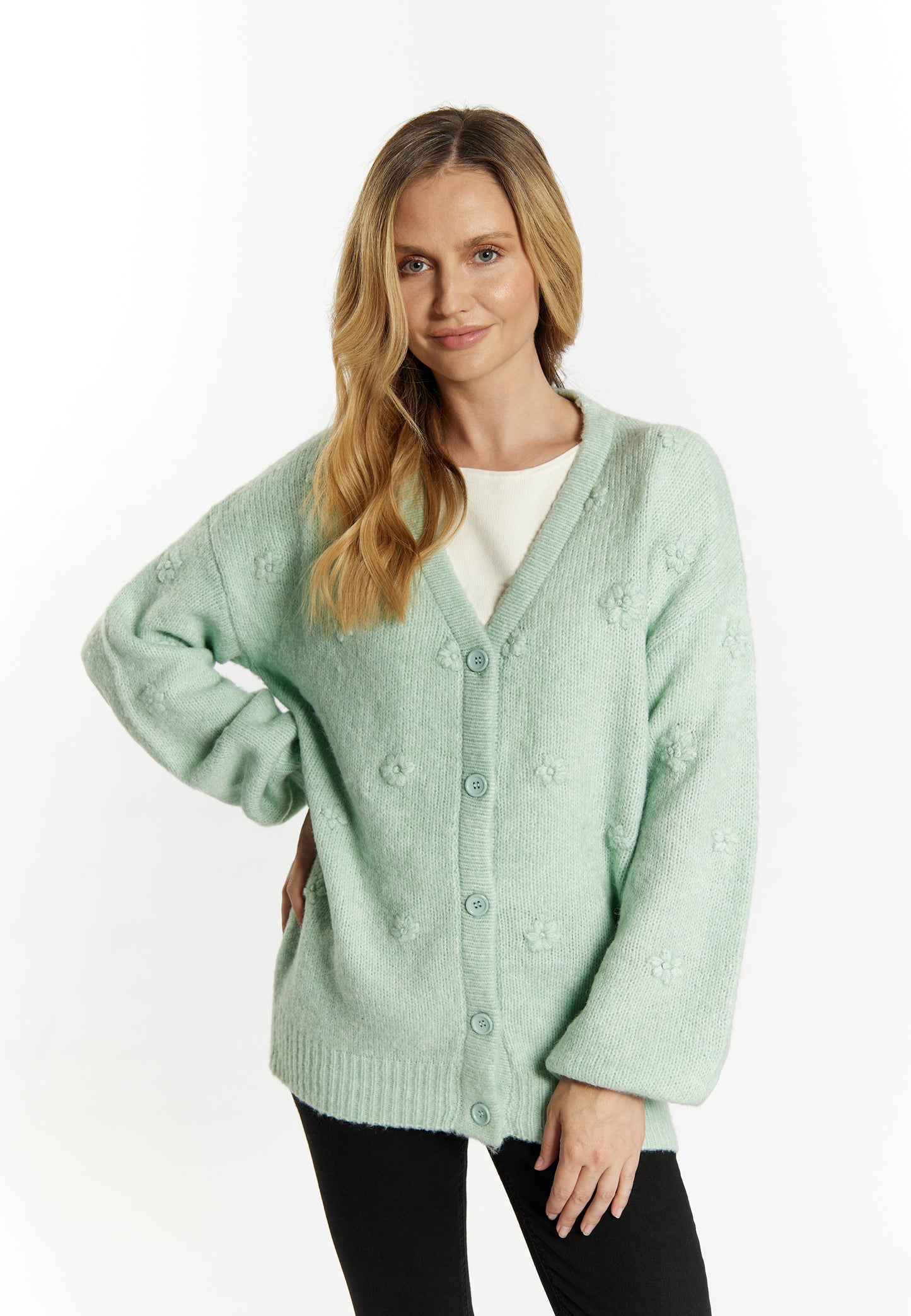 usha women's knit cardigan
