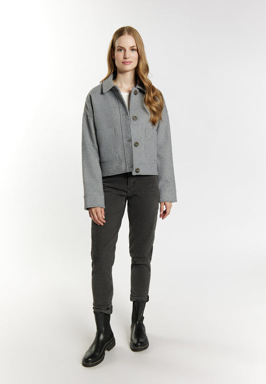 DreiMaster Vintage women's transitional jacket made from a wool blend