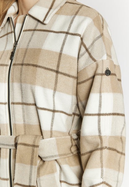 DreiMaster Vintage women's transitional jacket with A Checked pattern