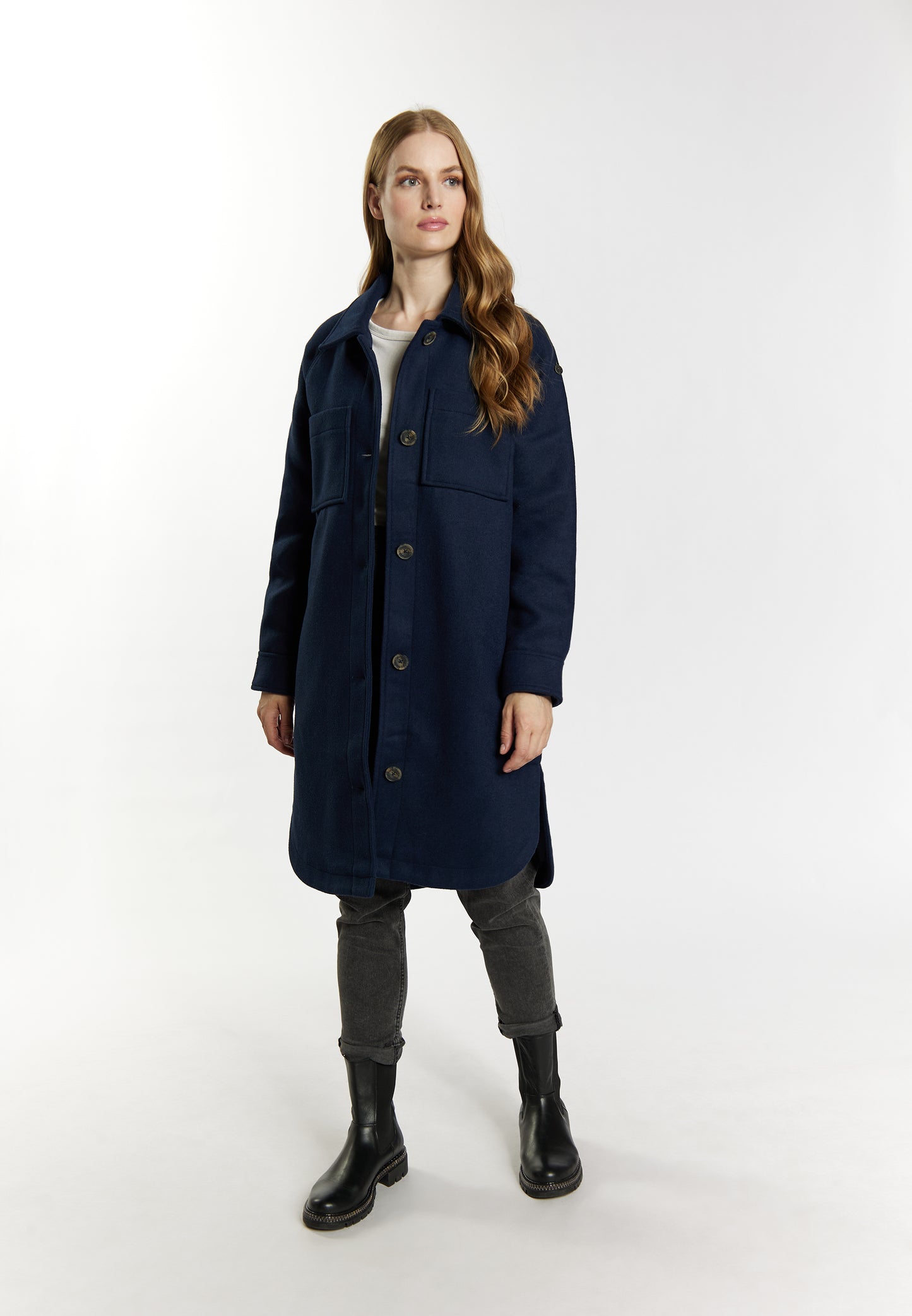 DreiMaster Vintage women's transitional jacket made from a wool blend