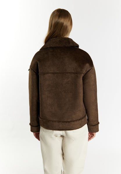 DreiMaster Vintage women's transition jacket made of imitation fur