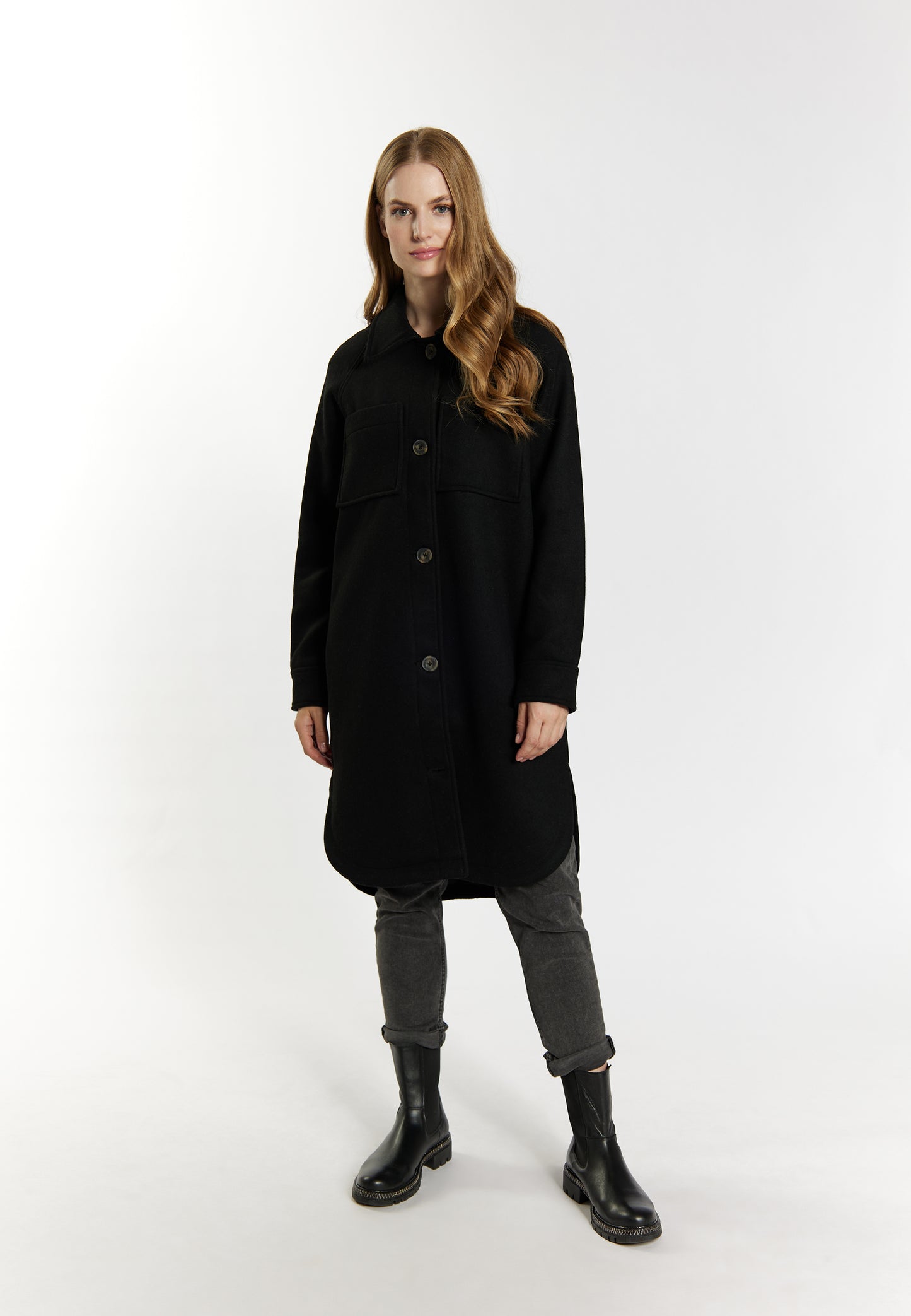 DreiMaster Vintage women's transitional jacket made from a wool blend
