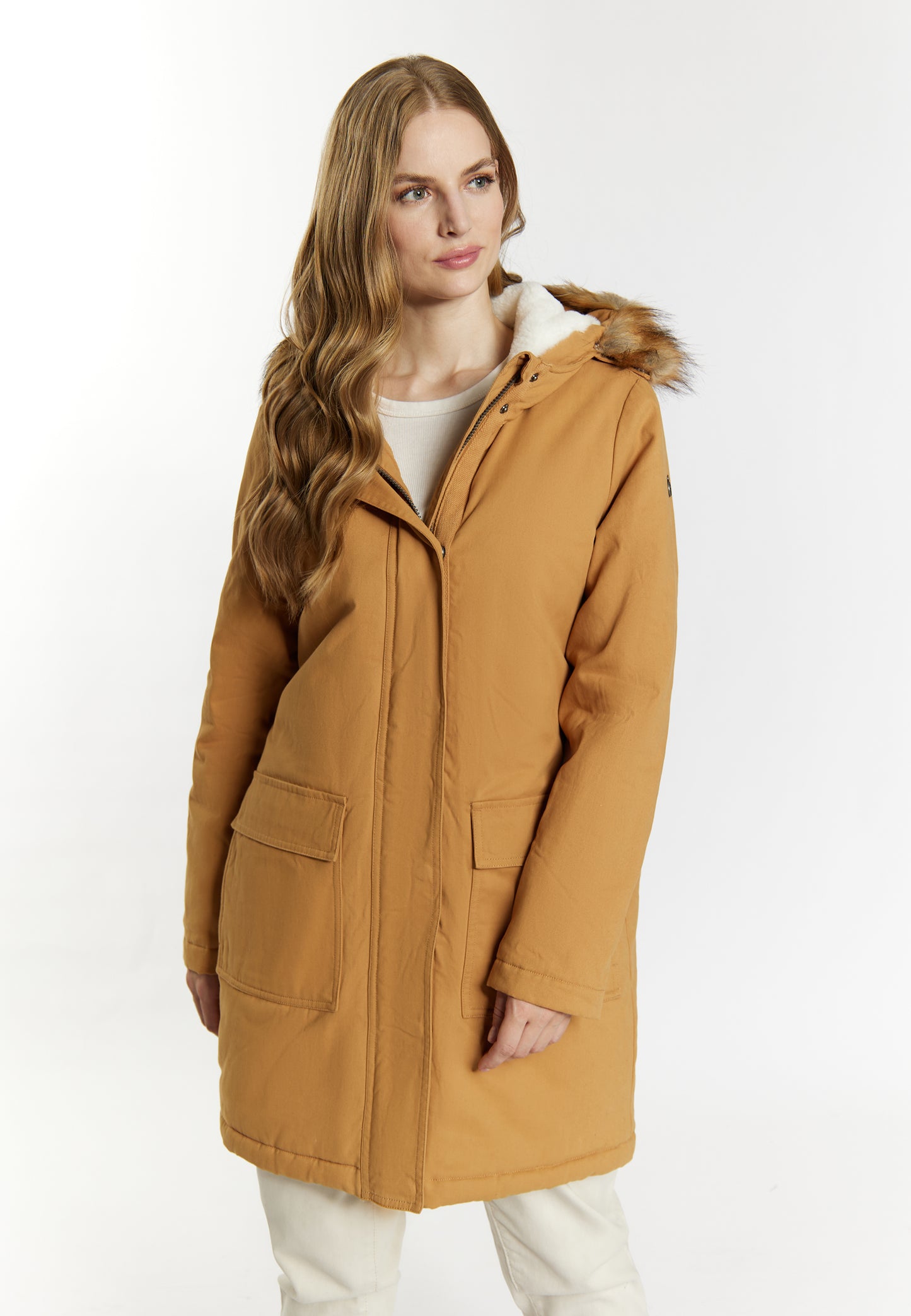 DreiMaster Vintage women's winter parka + shopping bag set