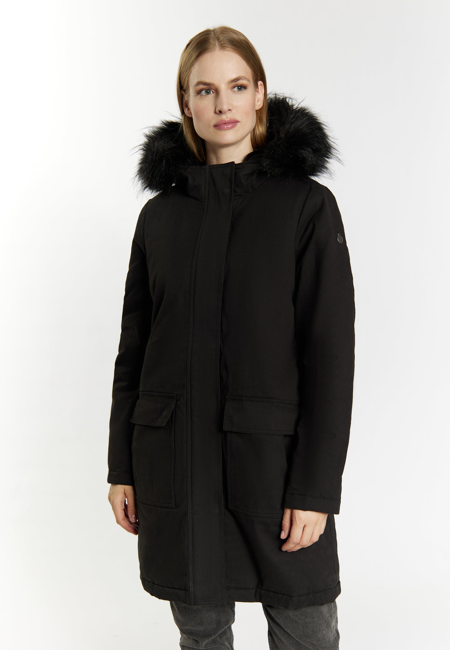 DreiMaster Vintage women's winter parka + shopping bag set