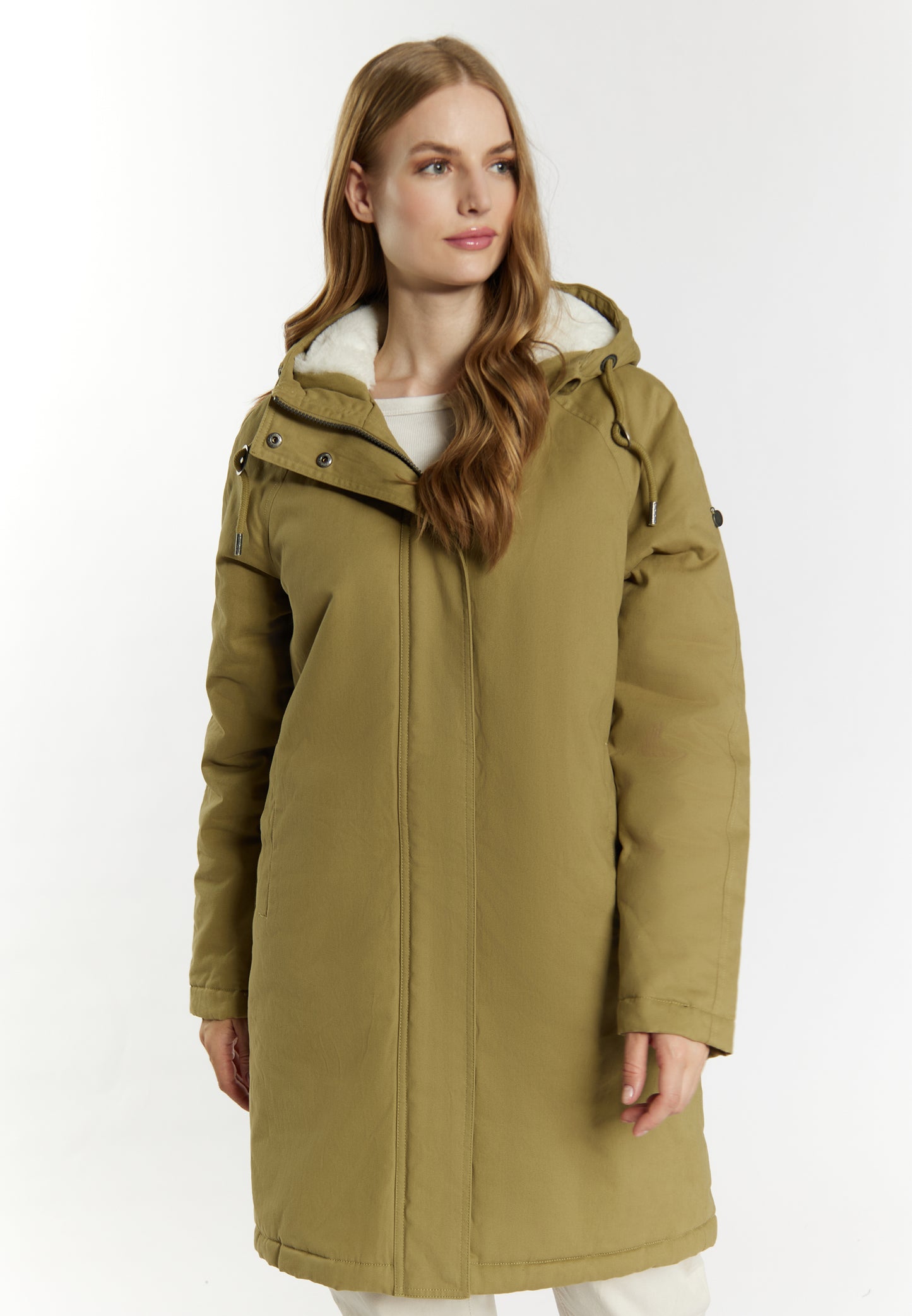 DreiMaster Vintage women's winter parka + shopping bag set