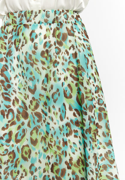 faina women's skirt with leopard print