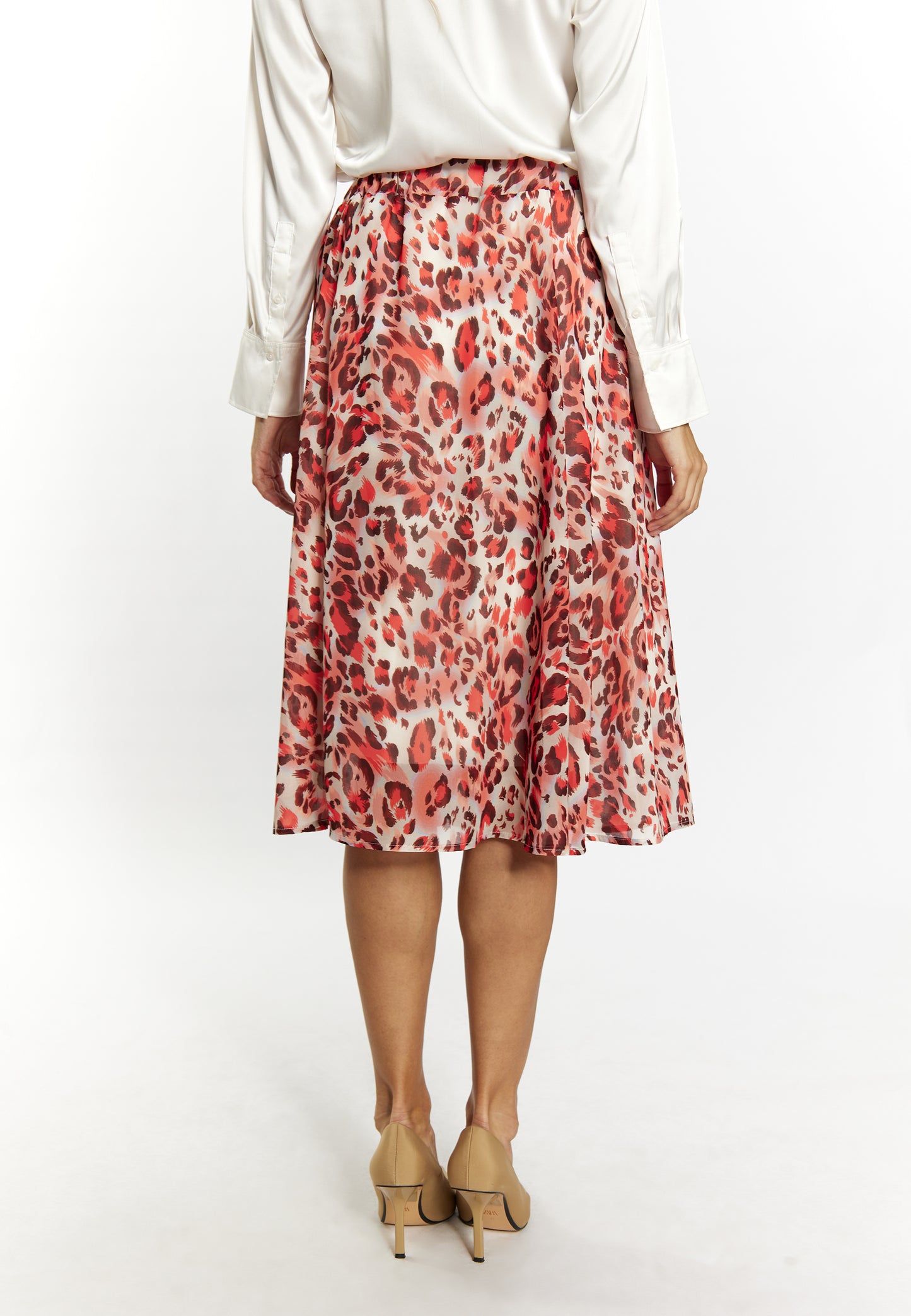 faina women's skirt with leopard print
