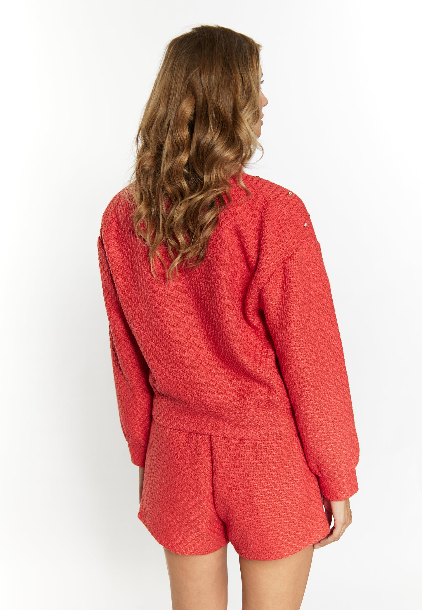 faina women's boucé jacket with rhinestones
