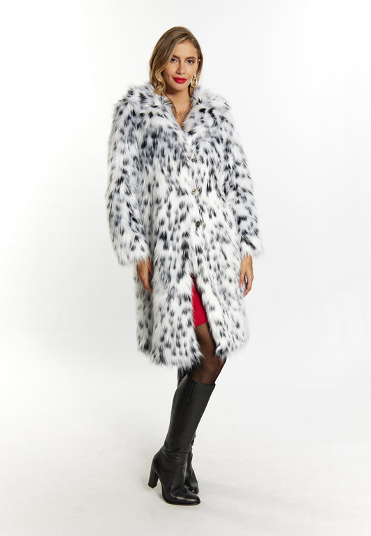 faina women's faux fur coat