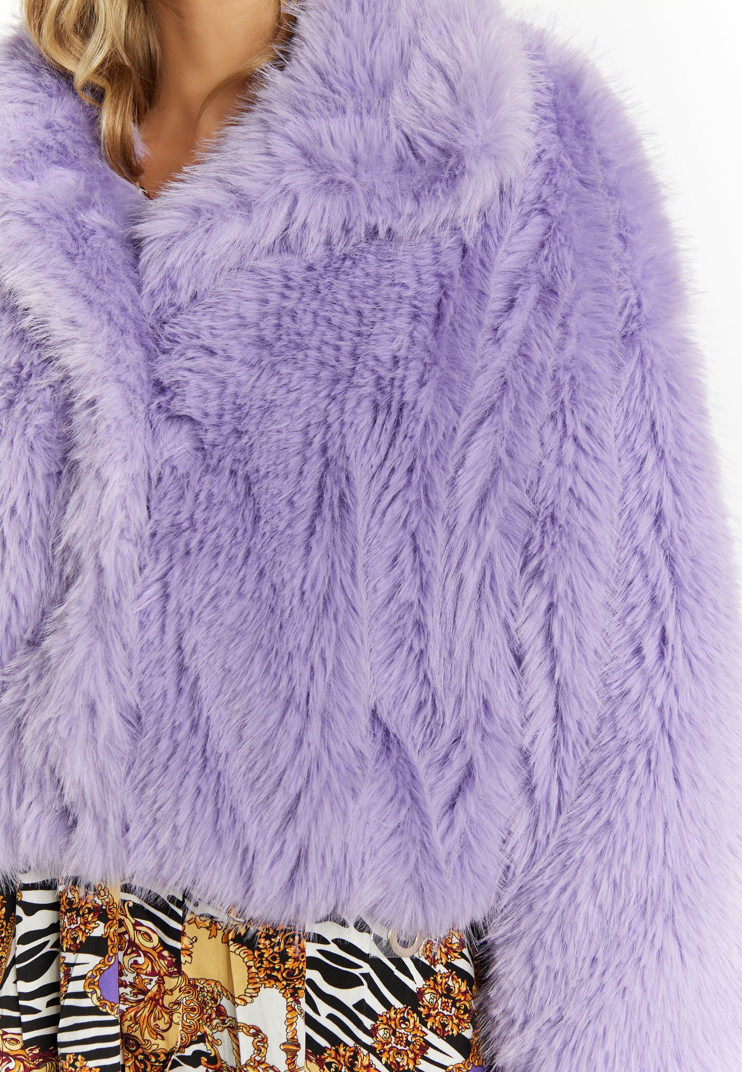 faina women's faux fur blouson