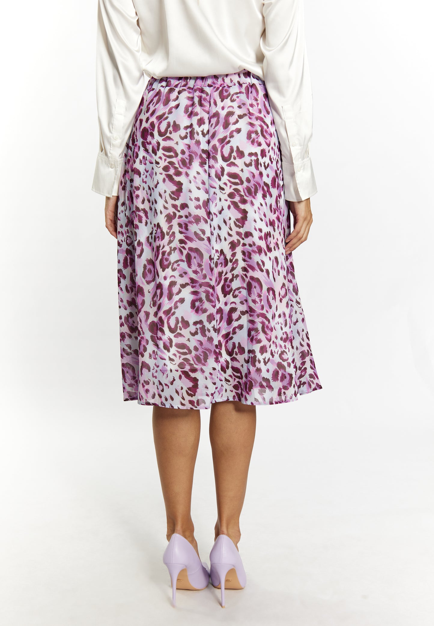 faina women's skirt with leopard print