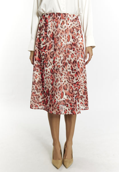 faina women's skirt with leopard print