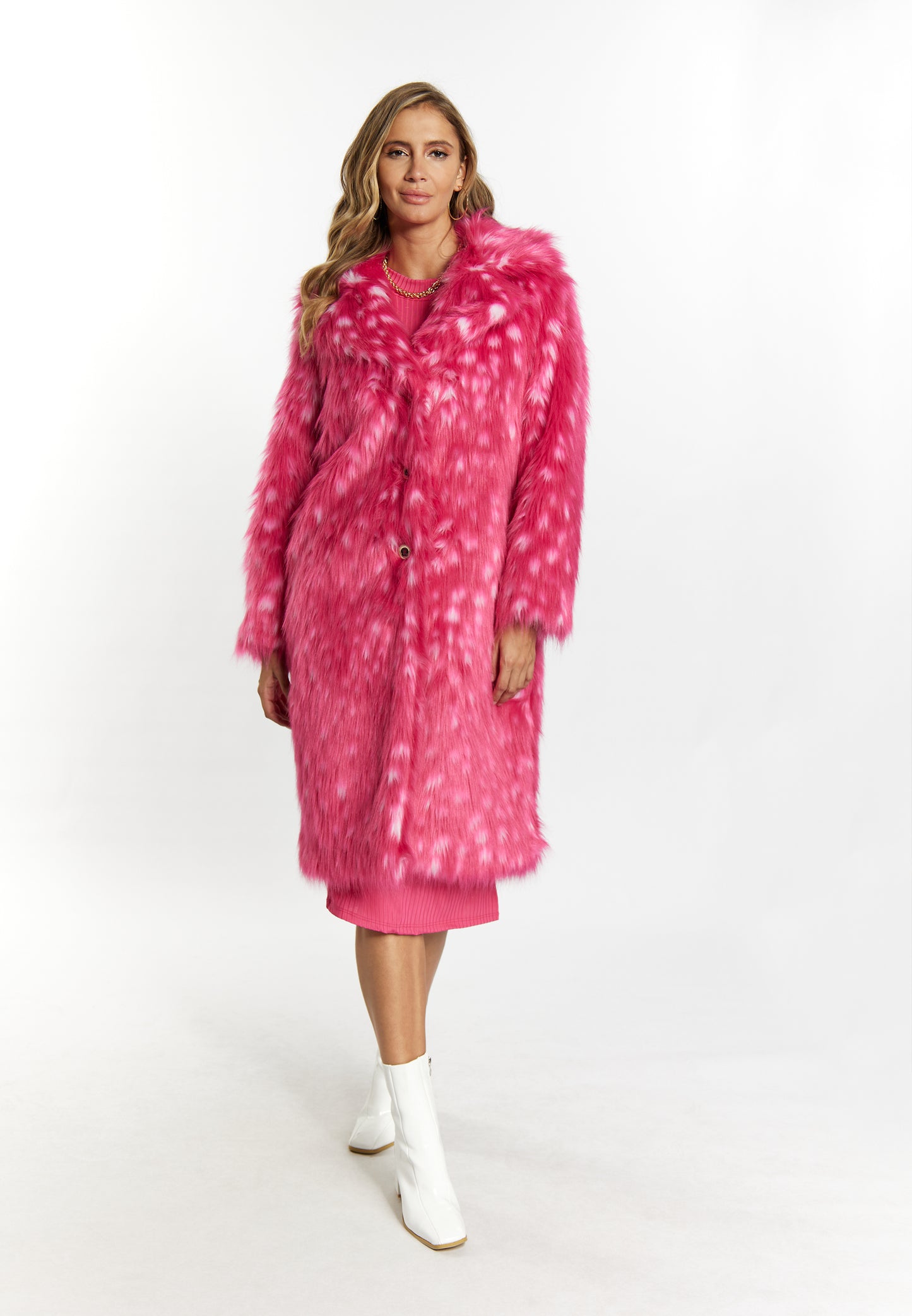faina women's faux fur coat