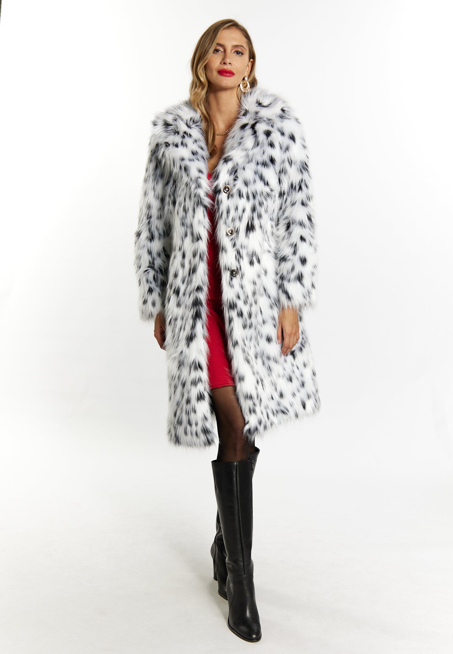faina women's faux fur coat