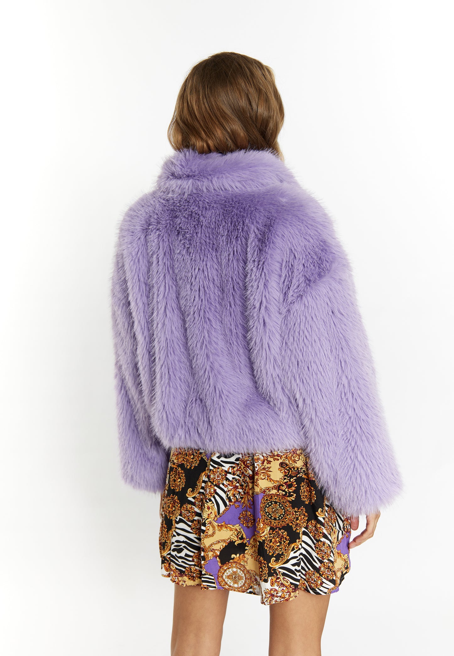 faina women's faux fur blouson