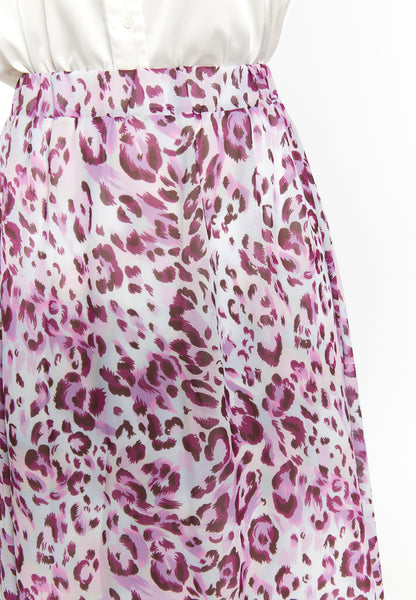 faina women's skirt with leopard print