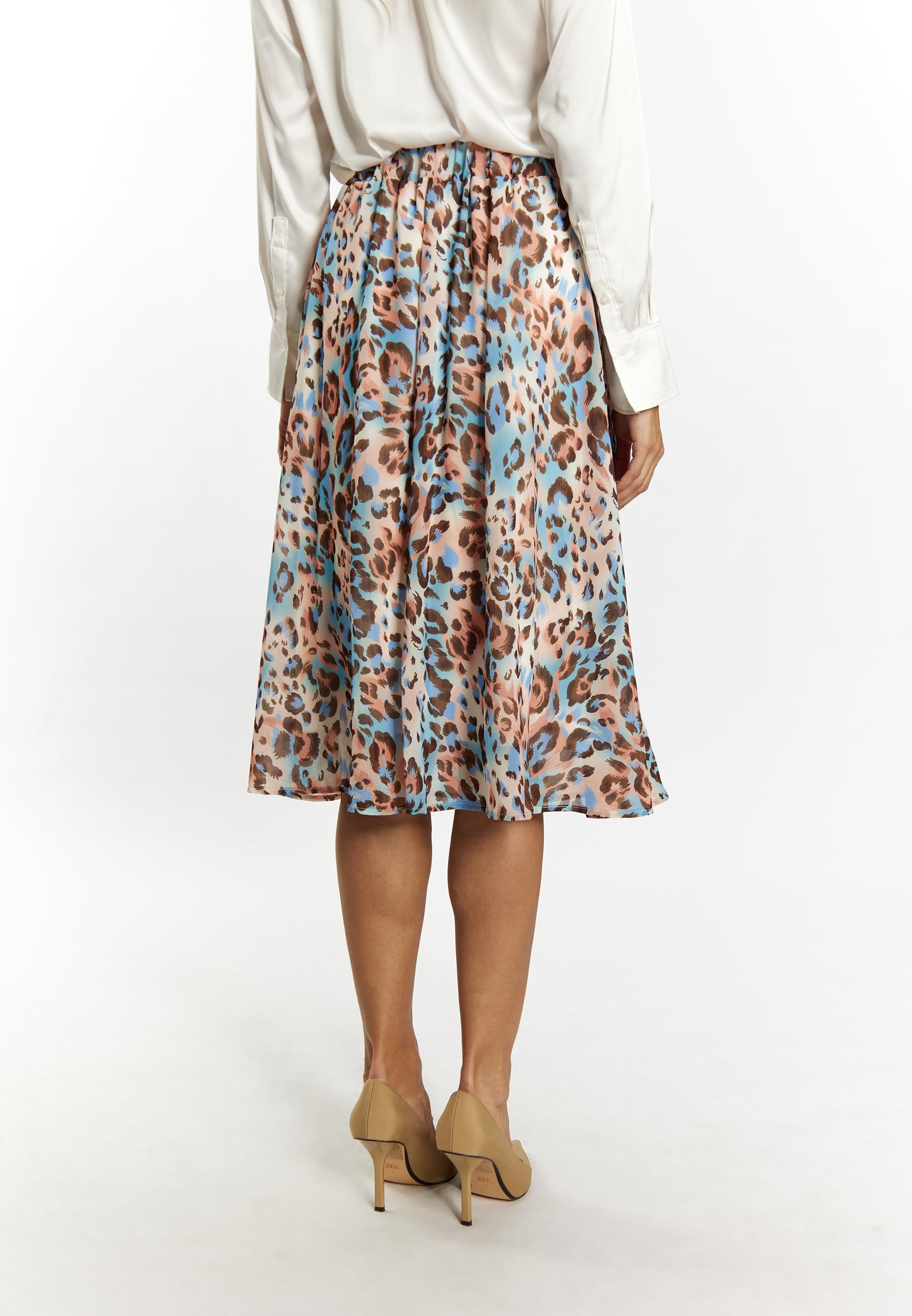 faina women's skirt with leopard print