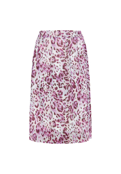 faina women's skirt with leopard print
