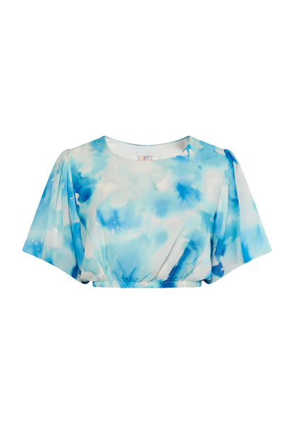 IZIA women's blouse with a tie dye pattern