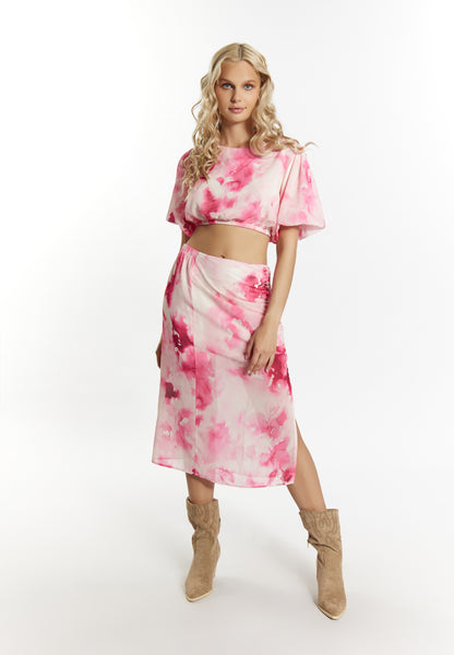 IZIA women's blouse with a tie dye pattern