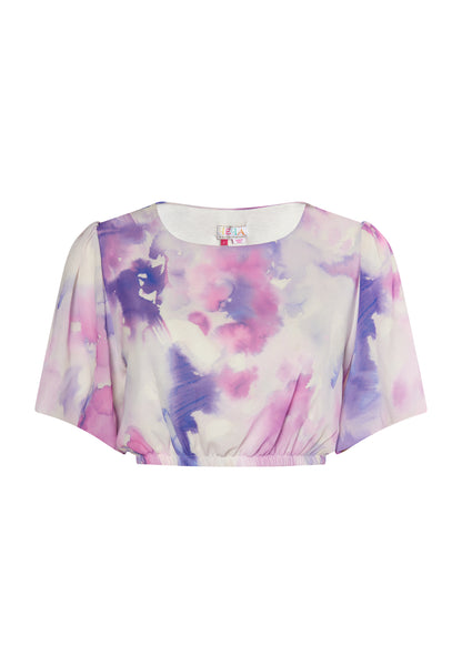 IZIA women's blouse with a tie dye pattern