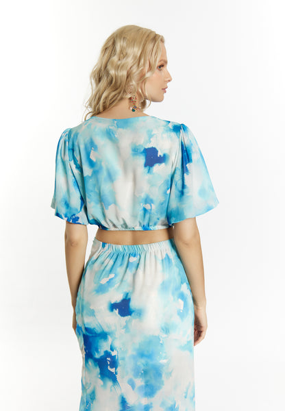 IZIA women's blouse with a tie dye pattern