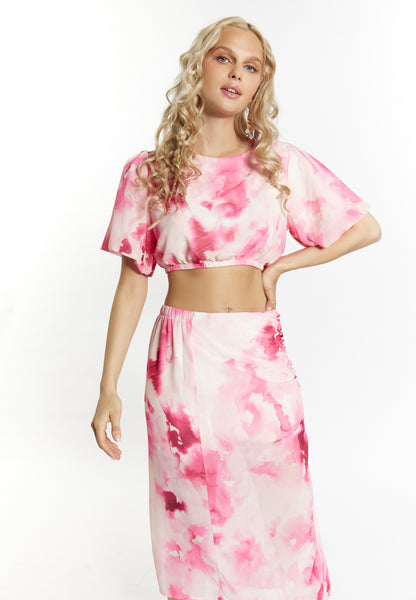 IZIA women's blouse with a tie dye pattern