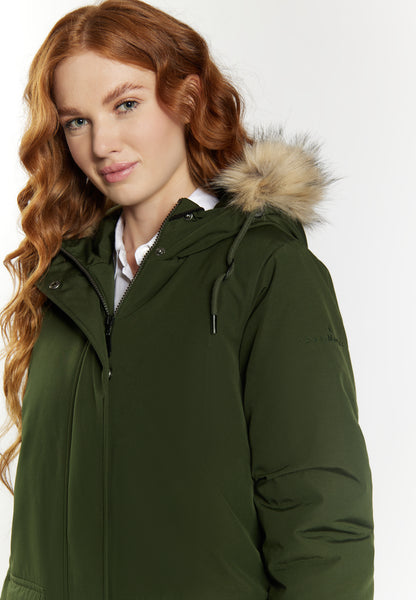 DreiMaster Klassik women's winter parka with faux fur