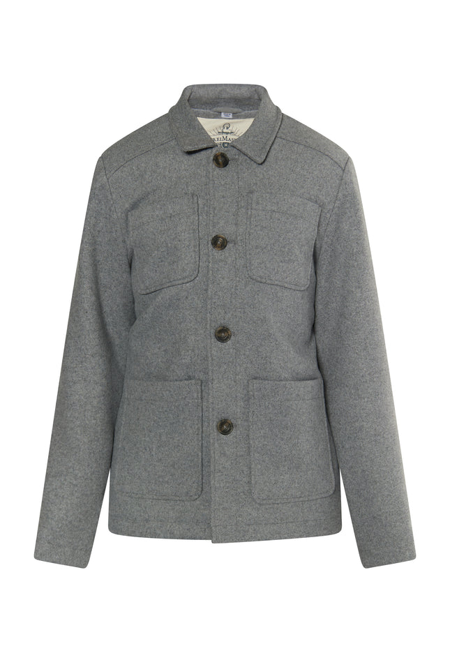 DreiMaster Vintage Men's Transitional Jacket Made From A Wool Blend