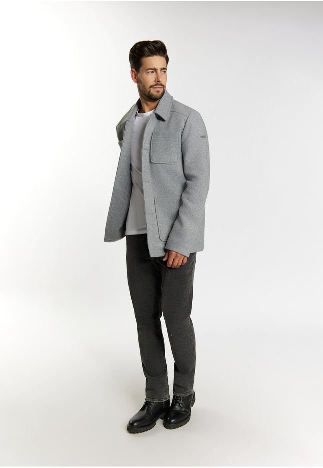 DreiMaster Vintage Men's Transitional Jacket Made From A Wool Blend