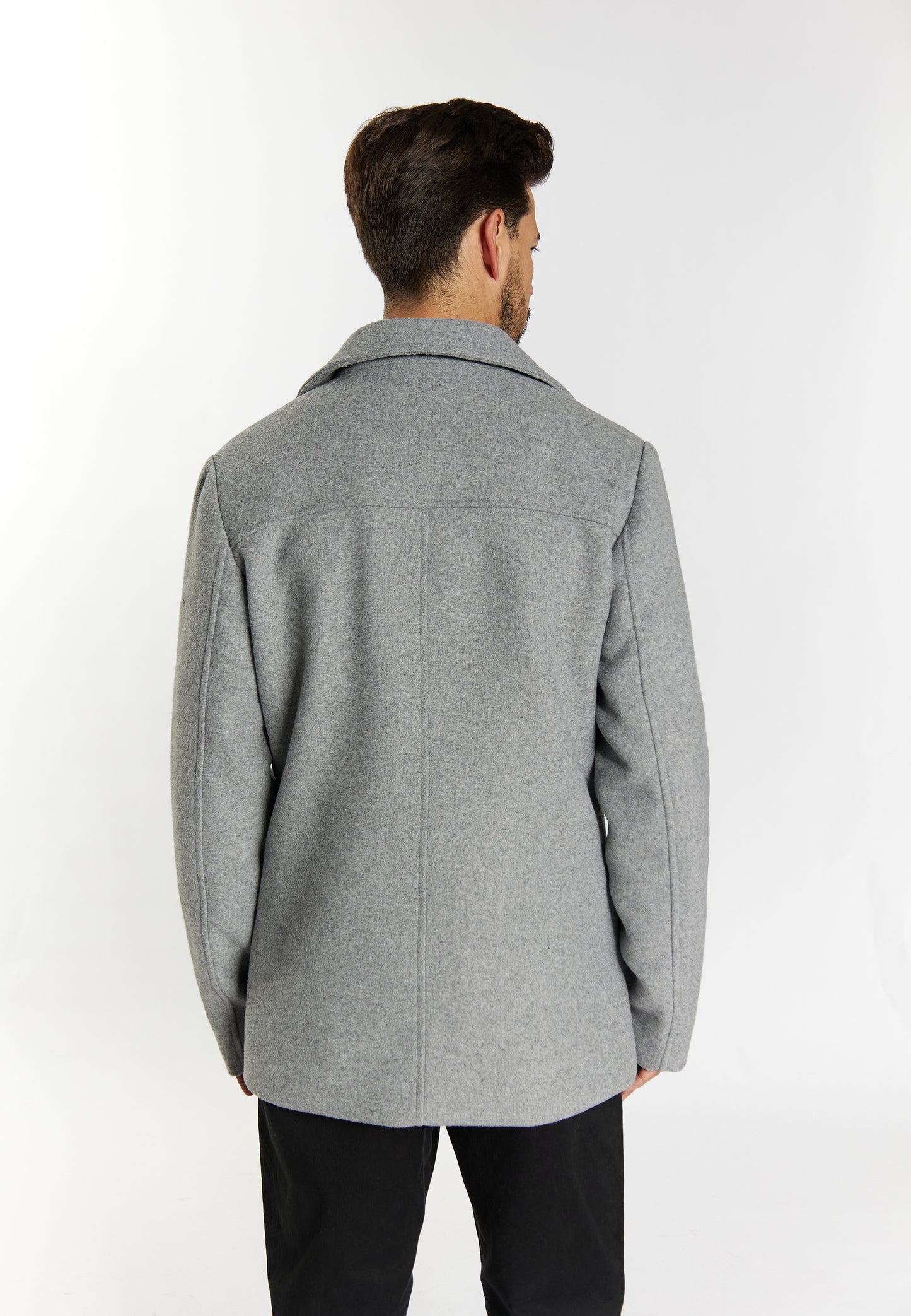 DreiMaster Klassik men's wool blend pea coat