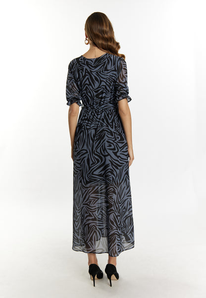 faina women's zebra print maxi dress