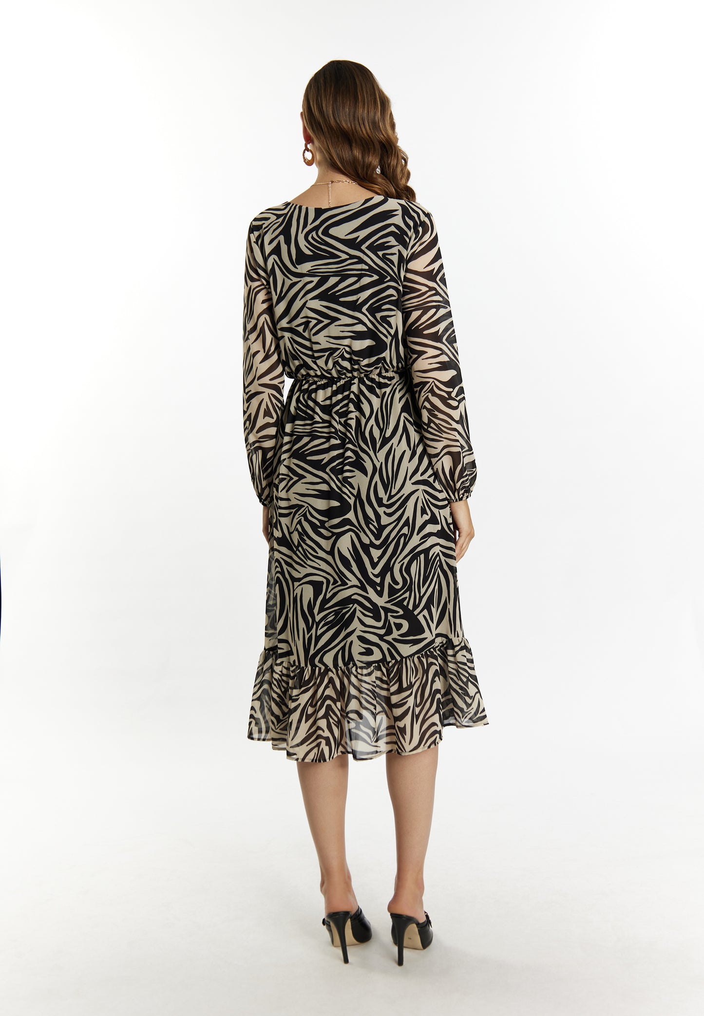 faina women's faina dress zebra print