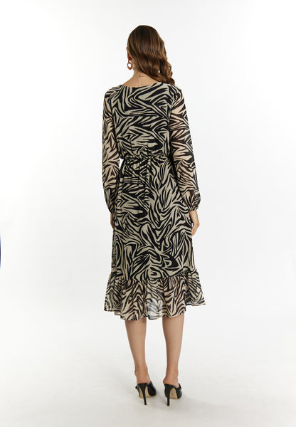 faina women's faina dress zebra print