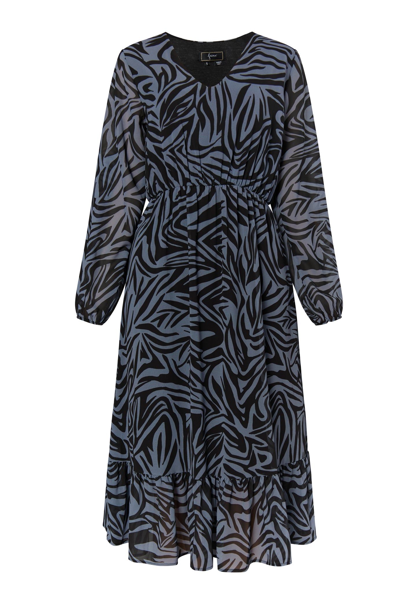 faina women's faina dress zebra print
