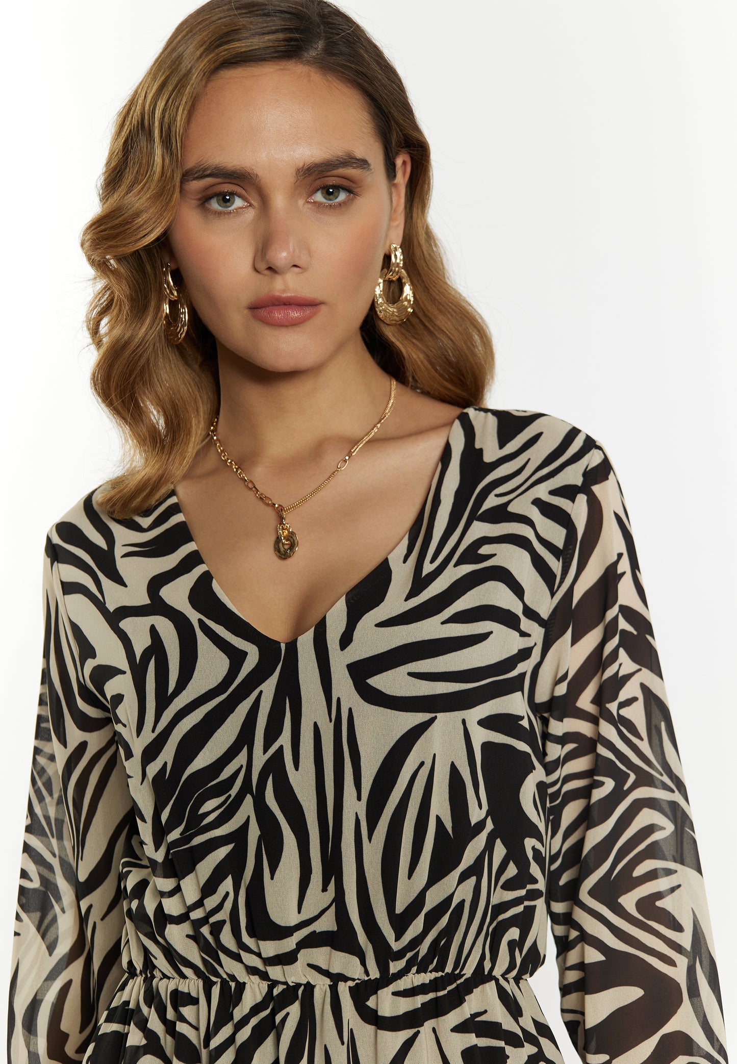 faina women's faina dress zebra print