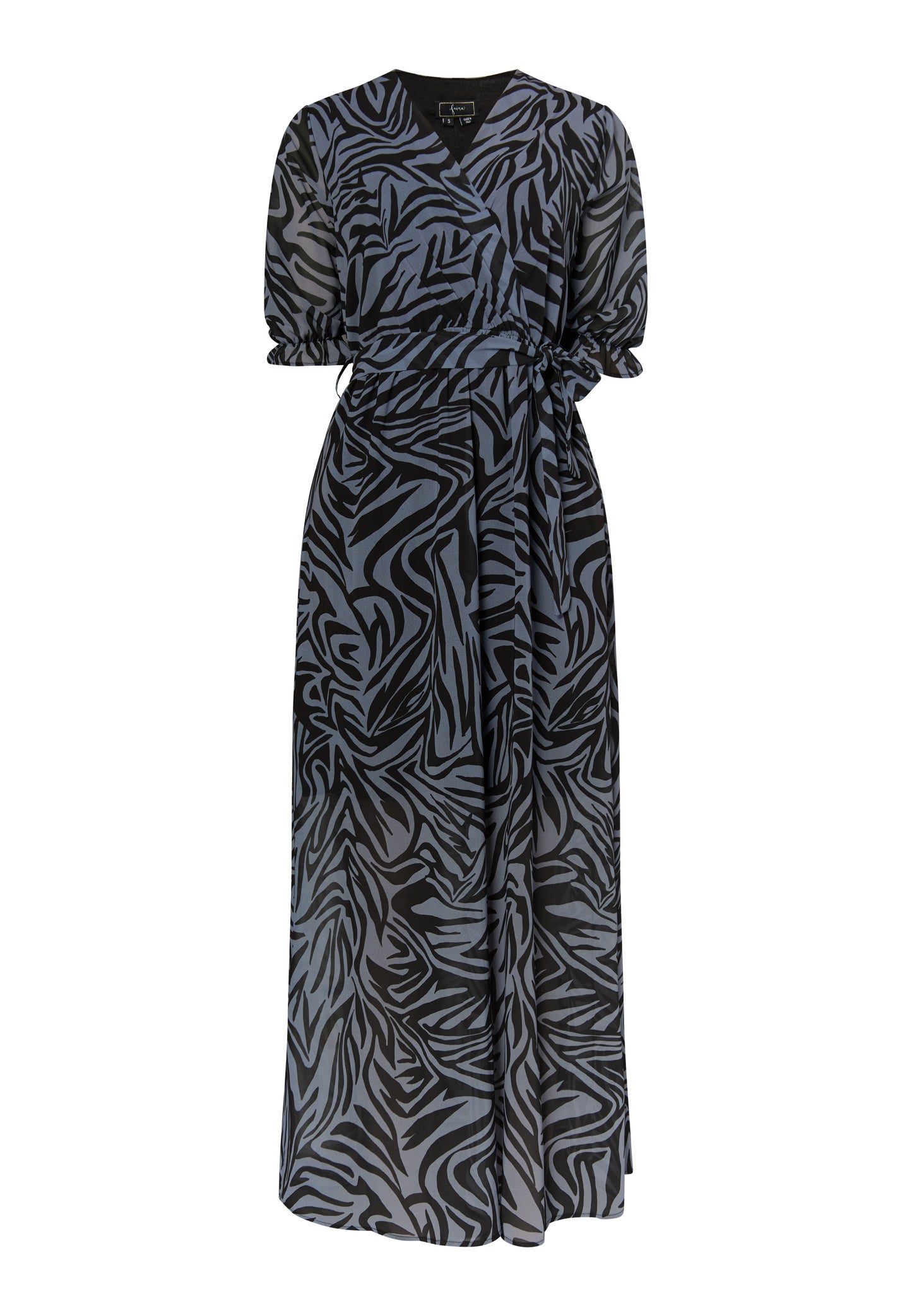faina women's zebra print maxi dress