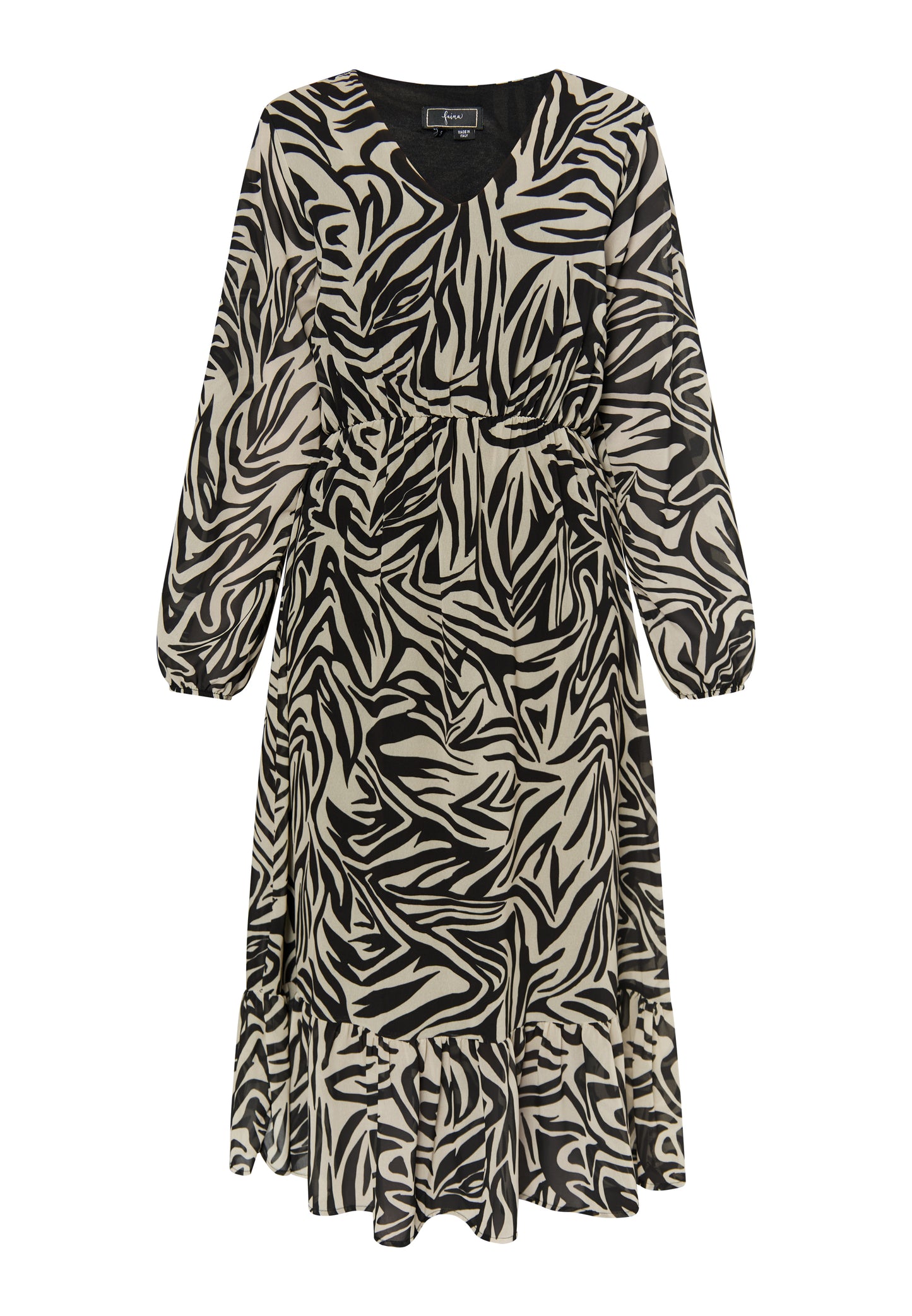 faina women's faina dress zebra print