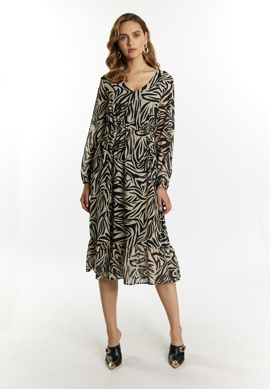 faina women's faina dress zebra print